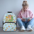 thumbnail image 2 of Garronmavis Cute Capybara Turtle Print 17-inch Kids School Backpack, Large Capacity Bookbag with Adjustable Shoulder Straps, Suitable for Boys Girls Daily School Travel Back-to-School Gifting, 2 of 8