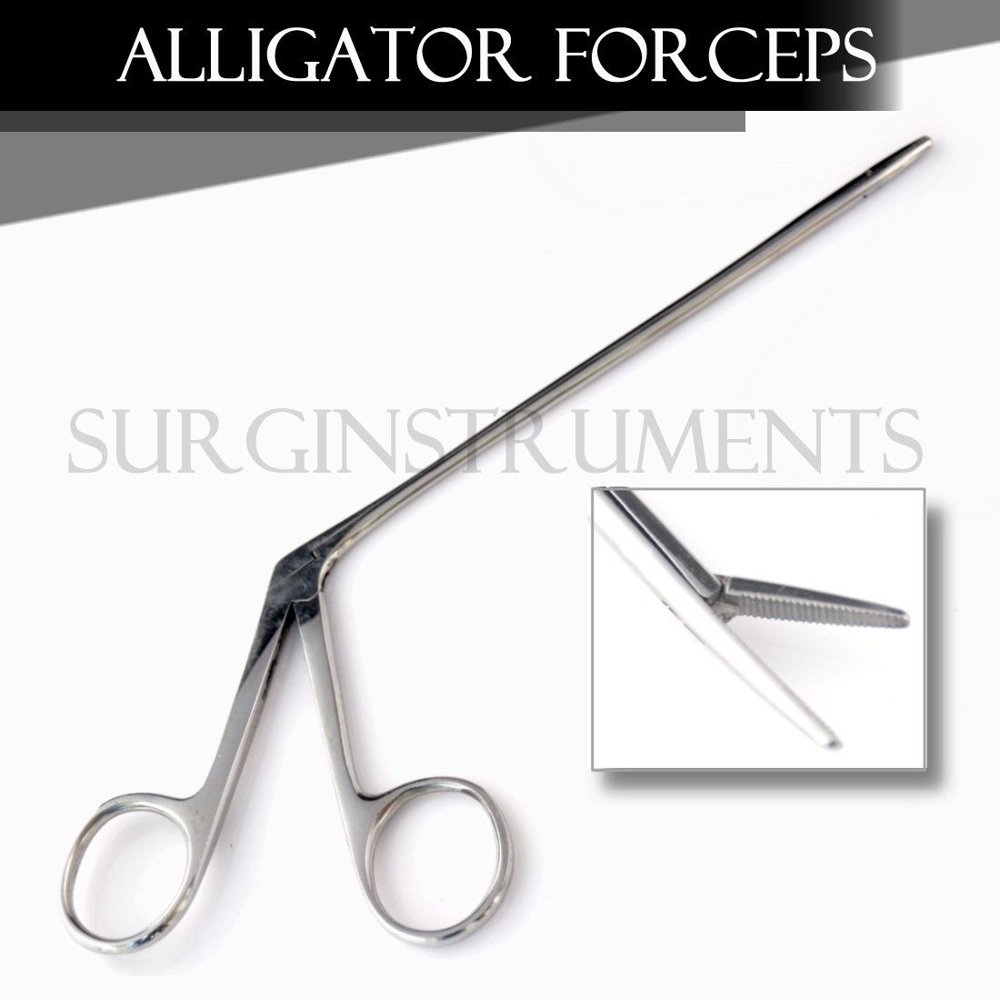 3 Alligator Forceps 3.5" Surgical Veterinary Instrument