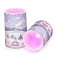 thumbnail image 7 of Yayeee Flameless Candles with Remote Flickering Battery Operated Multi Color Changing, Winter Village Serenity, 7 of 7