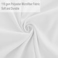 thumbnail image 4 of Duvet Cover Set 3 Piece Solid Color Bedding Set, 110gsm Polyester Microfiber Quilt Cover with Bow Tie Closure,Include 2 Pillowcases(No Duvet) Queen White Unique Bargains Juego de Edredón Funda, 4 of 6