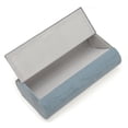 thumbnail image 3 of Unique Bargains 1 Pc Eyeglasses Case Wood Grain Eyeglasses Storage 6.34"x3.31"x1.77" Blue Gray, 3 of 5