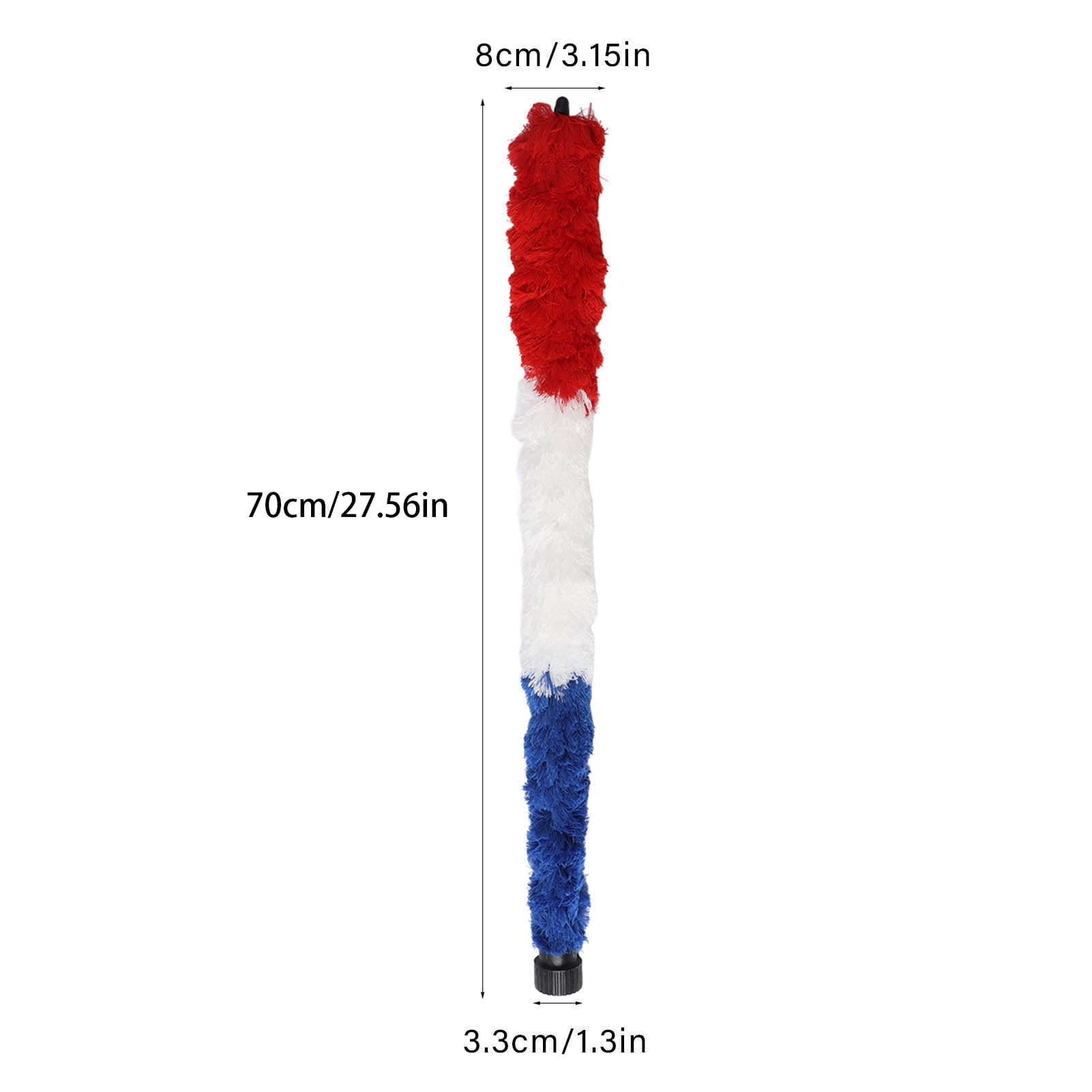 Rupoun Tenor Saxophone Cleaning Brush Rod Sax Pad Saver Cotton Swab 3 Color Music Accessories for Woodwind Maintenance 24.41 inches