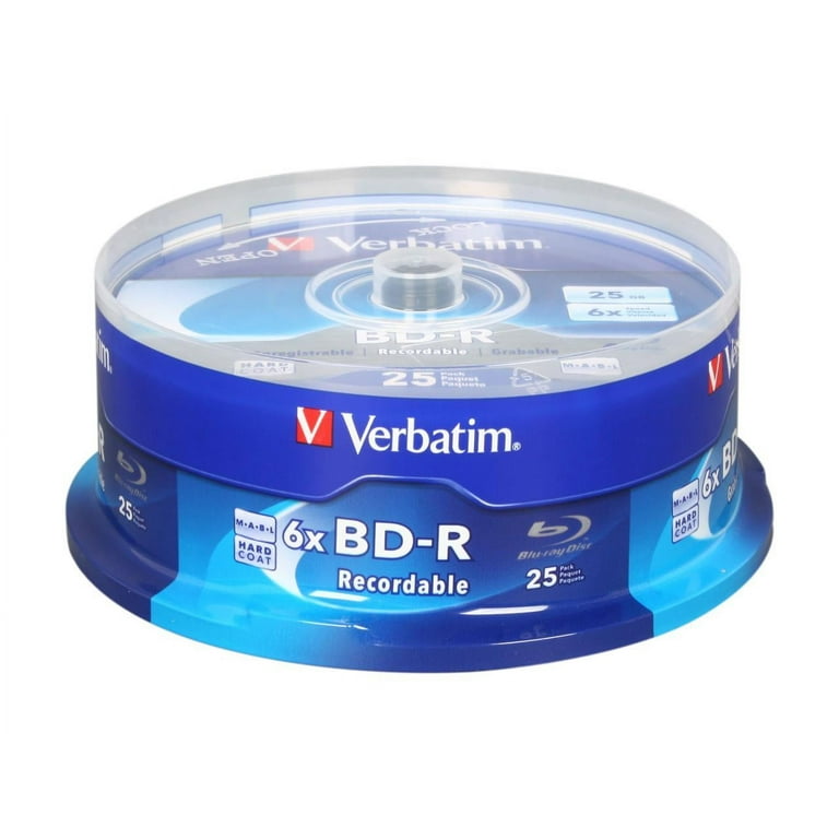 Verbatim 97457 25 GB 6X BD-R Blu-Ray Disc (25/Pack