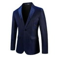 thumbnail image 3 of oqasdz Mens Blazer Sequins Shiny Cool Slim Fit Party Stage Performance Nightclub Party Evening Coat Top,Size 6X, 3 of 8