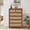 Walnut -Rattan 5 drawer, variant on Wirrytor 3 Drawer Fluted Bedroom Dresser with Curved Sides, Modern Chest of Drawers, Wood Closet Storage Organizer for Living Room Hallway, Green
