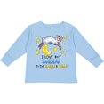 thumbnail image 3 of Inktastic I Love my Daddy to the Moon and Back Cute Sheep Boys or Girls Long Sleeve Toddler T-Shirt, 3 of 5