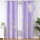 thumbnail image 1 of Cortinas Estelar Textiler Palma Lila Dorado 107x213 cm 2 Paneles, 1 of 9