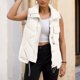 thumbnail image 3 of Gibobby Chalecos de invierno para mujer, Chaleco acolchado con cierre para mujer, cuello alto, sin mangas, con bolsillos(Blanco,G), 3 of 5