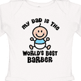 thumbnail image 4 of Inktastic Daddy Worlds Best Barber Childs Boys Long Sleeve Baby Bodysuit, 4 of 5