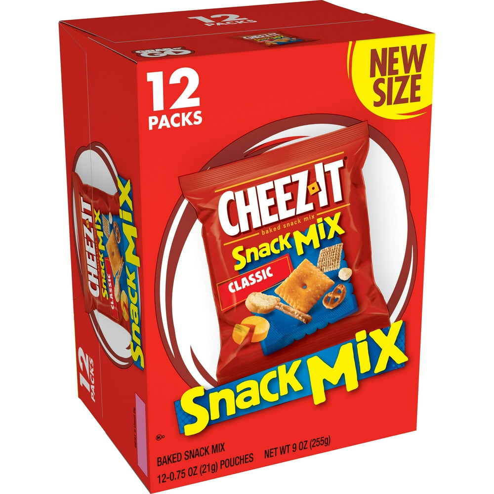 CheezIt, Baked Snack Mix, Classic, 12 Ct, 9 Oz