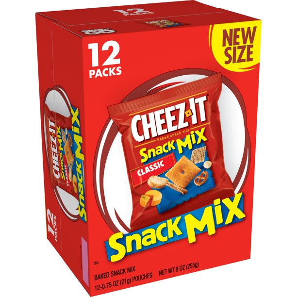CheezIt, Baked Snack Mix, Classic, 12 Ct, 9 Oz