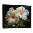 thumbnail image 2 of Designart "Hibiscus landscape" Floral Floater Framed Canvas Print, 2 of 7