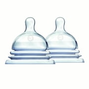 Munchkin® LATCH™ Stage 2 Anti-Colic Nipple, BPA-Free, For Ages 3 Months+, Clear, Unisex, 2 Pack