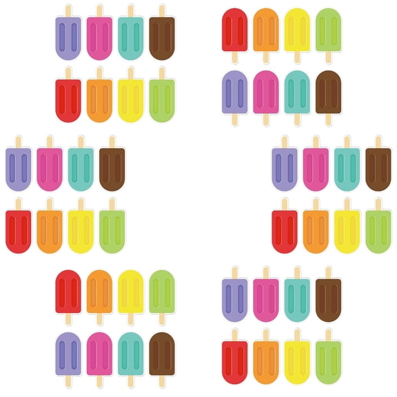48pieces Ice Cream Cutouts Spring Ice Cream Cutouts Bulletin Board Decorations