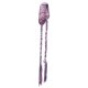 thumbnail image 2 of Banda para el cabello estilo bohemio para mujer, bonita bandana retro suave para el cabello para adolescentes, mujeres, fiestas deportivas morado claro, 2 of 8