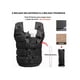 thumbnail image 3 of Chaleco de Peso Petukita Box Ajustable Negro 50kg Max, 3 of 7