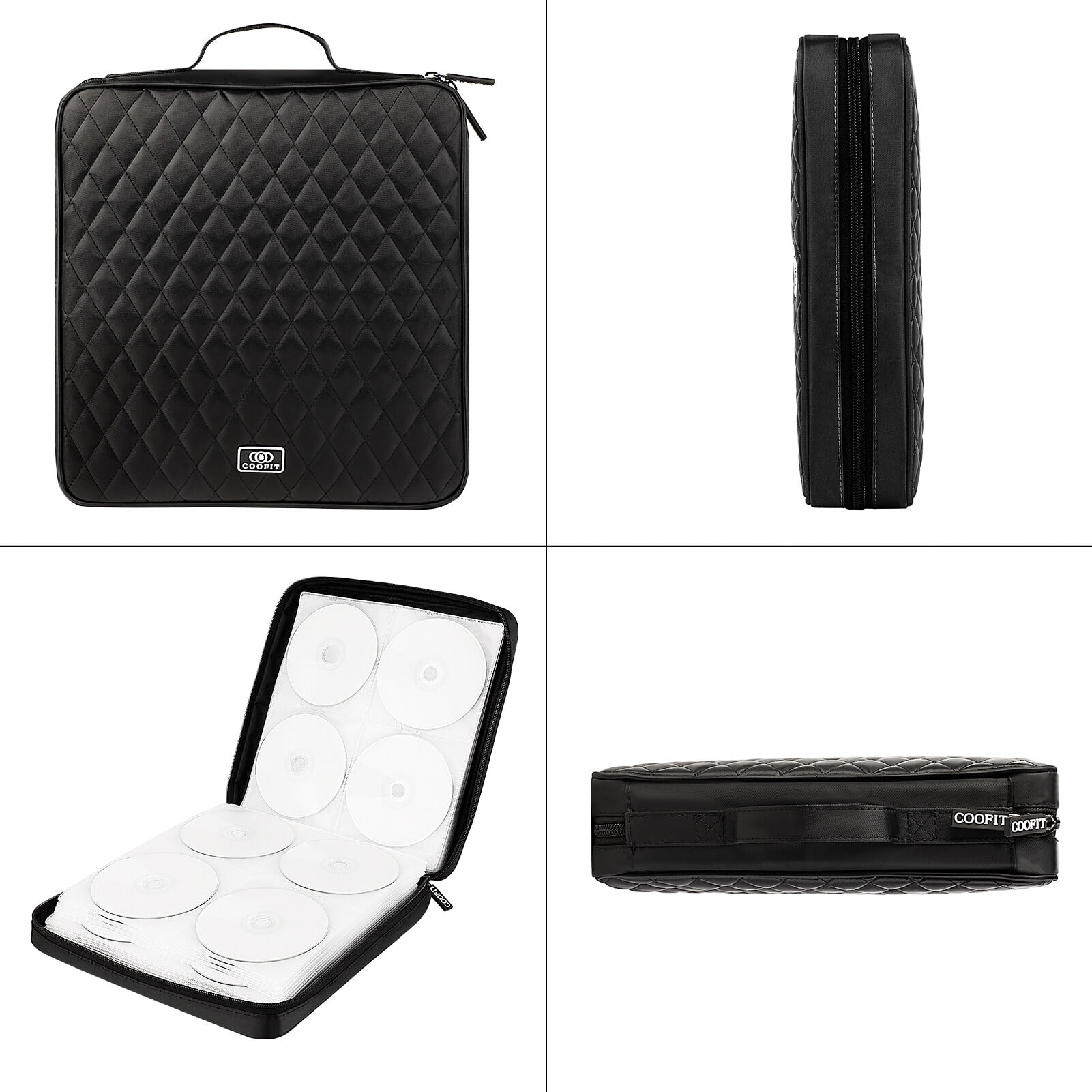 CD Case 160 Capacity Nylon Heavy Duty DVD Holder CD Organizer CD Storage Case