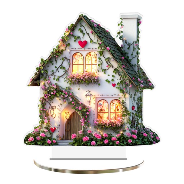 Decoraciones de Pascua, adornos de Pascua, regalos de Pascua, huevos de conejo de Pascua, decoración de escritorio de acrílico, decoración navideña, adorno hueco, artesanía paisajística.