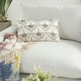 thumbnail image 4 of Nourison Sofia Ivory Decorative Throw Pillow , 12"X20", 4 of 5