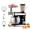 Black, variant on SeaSpark 6-in-1 Multifunctional Stand Mixer, 6-Speed 6.3 QT Electric Food Mixer with Bowl for Most Home Cooks, Red