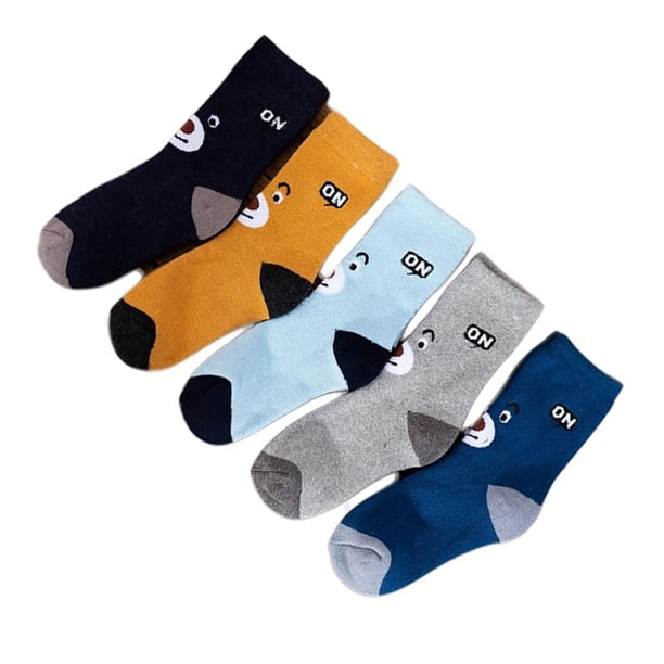 Calcetines de Algodón Minnieouse 5 Pares Suaves y Cómodos para Niños Multicolores
