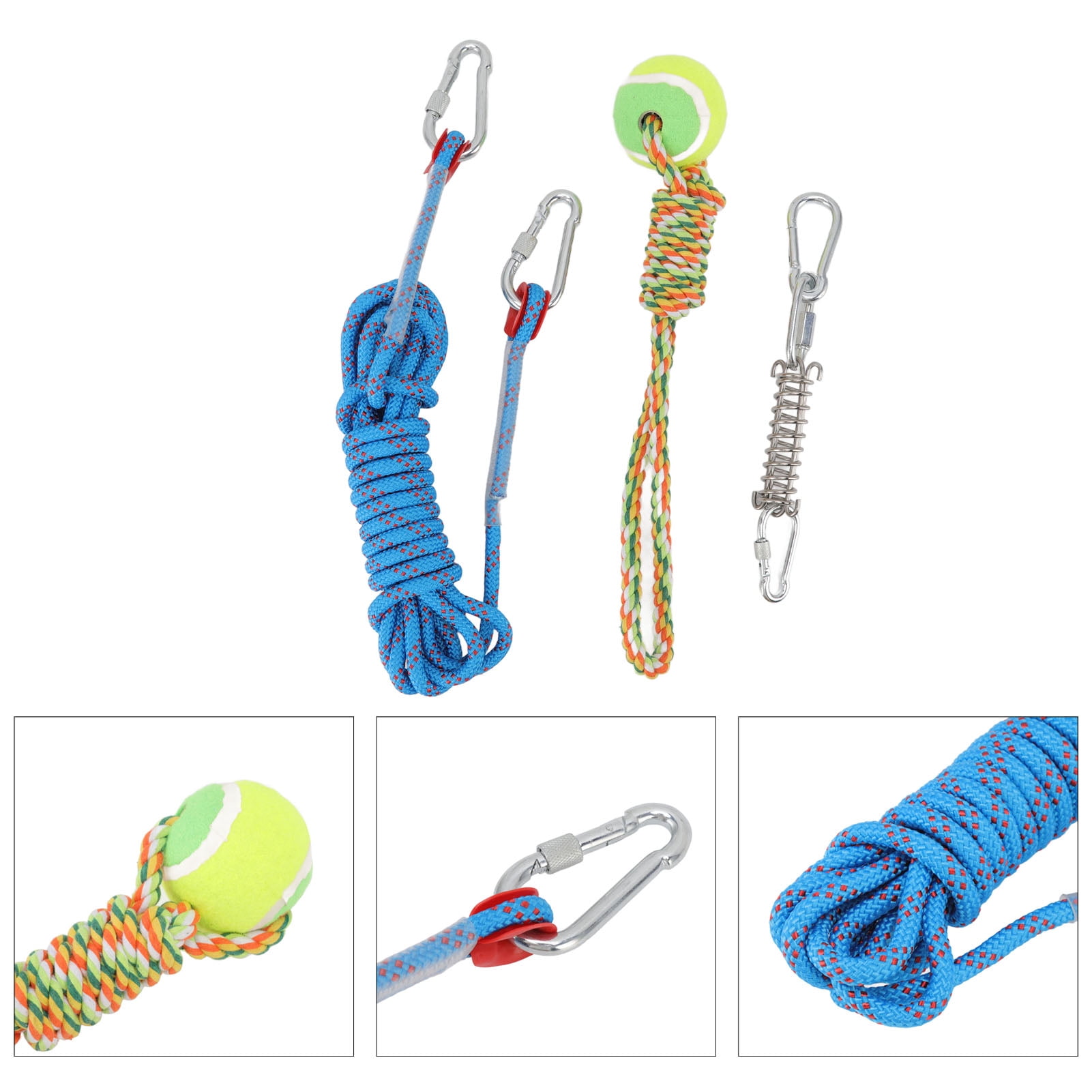 Dog Hanging Bungee Tug Toy, Interactive 16.4ft Spring Pole Dog Rope Toys Flexible Funny For Large Dogs