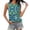 #199-Green, variant on Women's Fashion Sleeveless Tank Top Round Neck with Circular Jacquard Print Casual Comfortable and Stylish for Summer