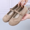 thumbnail image 5 of YOUYEDIAN Mary Jane Shoes Women Fashion Round Toe Casual Flats Versatile Single Strap Design Comfy Dress Shoes, 5 of 5