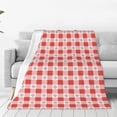 thumbnail image 1 of Balery Checkered Christmas With Snowflakes Manta de Felpa Suave y Acogedora – Cobija de Franela Aterciopelada para Cama, Lavable y Cálida para Sofá, Mascotas, Transpirable-40"x30", 1 of 7