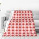 thumbnail image 1 of Balery Checkered Christmas With Snowflakes Manta de Felpa Suave y Acogedora – Cobija de Franela Aterciopelada para Cama, Lavable y Cálida para Sofá, Mascotas, Transpirable-50"x40", 1 of 7