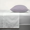 thumbnail image 4 of Purity Home 100% Organic Cotton Standard Lavender Percale Pillowcases, 300 Thread Count Breathable, Super Soft, & Cozy 2-Piece Set, 4 of 9