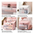 thumbnail image 3 of New Transparent Women's Makeup Scrub Wash Bag Pu Flip Wash Bag PVC Translucent Portable Storage Bag, 3 of 3