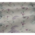 thumbnail image 4 of oneOone Cotton Jersey Pastel Gray Fabric Floral & Peacock Dress Material Fabric Print Fabric By The Yard 58 Inch Wide, 4 of 4