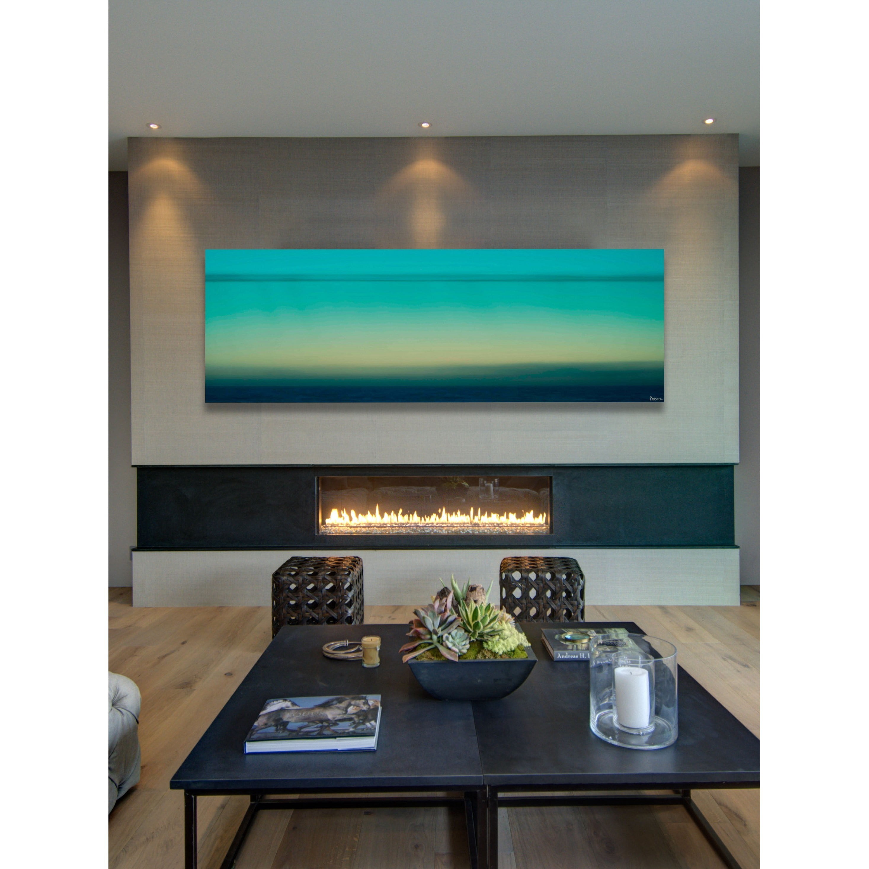 Parvez Michel Inc Parvez Taj - "Panorama" Print on Canvas - Multi-color