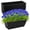 Black, variant on 8pcs Window Box Planter, 17 Inches Flower Window Boxes, Rectangle Planters Box with Drainage Holes and Trays, Plastic Vegetable Planters for Windowsill Patio Garden Home Decor Porch Yard (Grey)