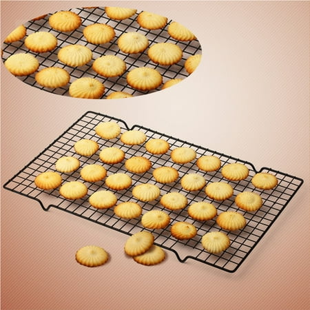 Light Air Grid Mesh Nonstick Oven Cooker Cooling Grill Pan Grid Rack Shelf Mesh coolingsheet Food Stand 40 x 25cm ()
