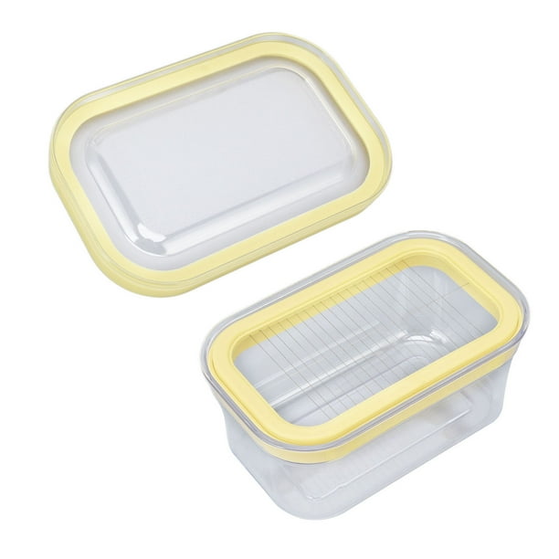 Plato para Mantequilla Recipiente para Mantequilla con Tapa Y Cuchillo para Sellar Mantequilla Caja para Cortar Mantequilla Caja de Almacenamiento para Cortar Mantequilla para ANGGREK Otros