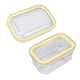 thumbnail image 1 of Plato para Mantequilla Recipiente para Mantequilla con Tapa Y Cuchillo para Sellar Mantequilla Caja para Cortar Mantequilla Caja de Almacenamiento para Cortar Mantequilla para ANGGREK Otros, 1 of 8