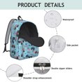 thumbnail image 4 of Monster Cartoon Truck Blue Pattern Backpack for School, Cute School Bag with Adjustable Shoulder Straps and Padded Back, 15.7"x11.8"x5.5", 4 of 5