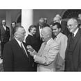 thumbnail image 2 of President Eisenhower Presents The National Security Medal To Fbi Director J. Edgar Hoover. Ceremony Attended By A, 2 of 2