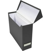 Bigso Lovisa Fiberboard Label Frame 12 File Storage Box | White