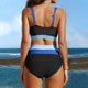 thumbnail image 4 of Tankini de moda para mujer, sin mangas, patchwork, bikini, traje de baño push-up, acolchado, conjuntos de blusa, traje de baño de dos piezas para mujer, trajes de baño tankini para mujer, traje de bañ, 4 of 6