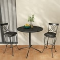 thumbnail image 3 of Homy Casa 30 Inch Bar Stools Set of 2 Swivel Padded High Back Vintage Chair for Bistro Kitchen Pub, 3 of 13