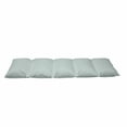thumbnail image 2 of Chevron Floor Pillow Lounger Cover, Chevron Pattern Geometric Wavy Zigzag Herringbone Stripes Illustration, Nap Mat Printed Fabric Case for 5 Pillows, 88" x 27", Seafoam Grey White, by Ambesonne, 2 of 5