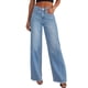 thumbnail image 1 of Pantalones PRETTYGARDEN Jeans de Pierna Ancha de Cintura Alta y Elásticos, 1 of 6