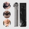 thumbnail image 4 of Peine de barba para hombres Macarena Plantilla a la barba de bolsillo Plata, 4 of 8