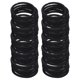 thumbnail image 1 of BRIGHTFUFU 50pcs bandas de goma de nylon de alta elasticidad cola de caballo titular de lazos de pelo cuerda para adultos niños (negro), 1 of 1
