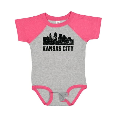 

Inktastic Kansas City Skyline Grunge Gift Baby Boy or Baby Girl Bodysuit