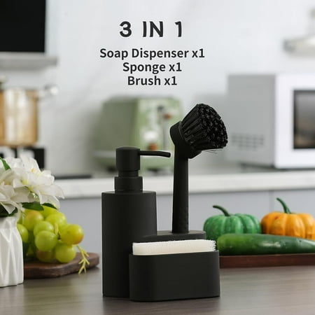 

Caddy Box with Soap Dispenser Liquid Pump for Kitchen Bathroom Sink Tap Washing