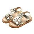 thumbnail image 4 of ESTINE Toddler Girl Open Toe Lightweight Summer Female Casual Dress Sandals - Gold 8M, 4 of 5